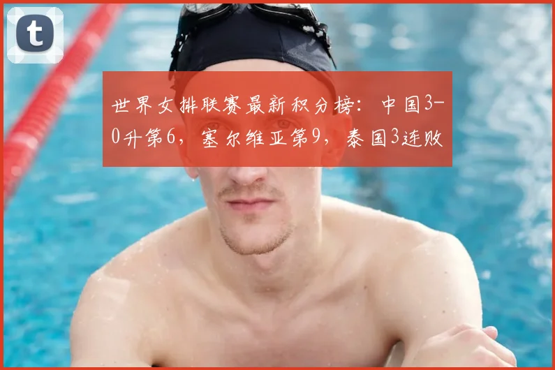 世界女排联赛最新积分榜:中国3-0升第6,塞尔维亚第9,泰国3连败