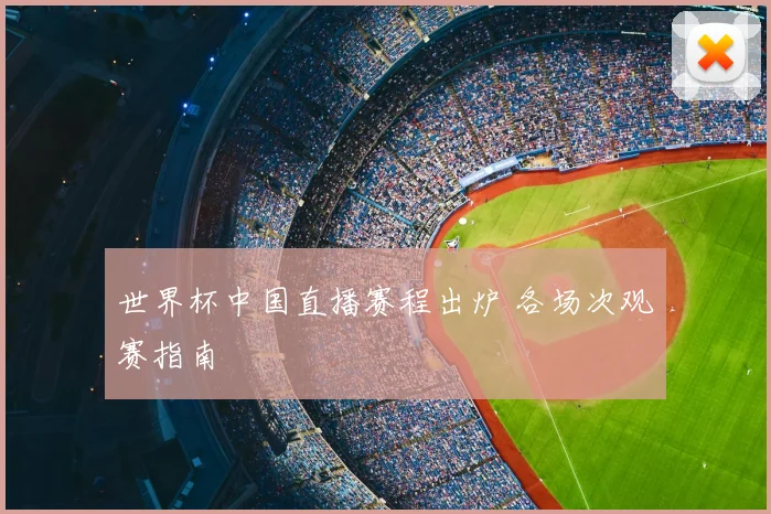 世界杯中国直播赛程出炉 各场次观赛指南